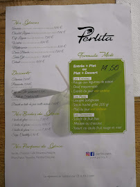 Restaurant italien PERLITA à Paris (le menu)