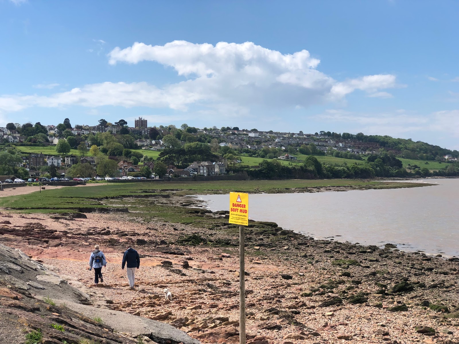 Foto af Portishead Strand med sten overflade