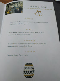 La Terrasse De Broglie à Broglie menu