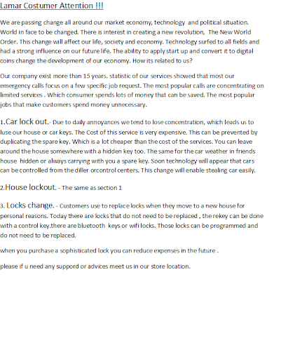 Locksmith «Lamar Locksmith Services LLC», reviews and photos, 4020 Bladensburg Rd, Brentwood, MD 20722, USA