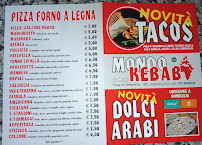 Carte du Mondo Kebab/tacos da Momy à Saluzzo