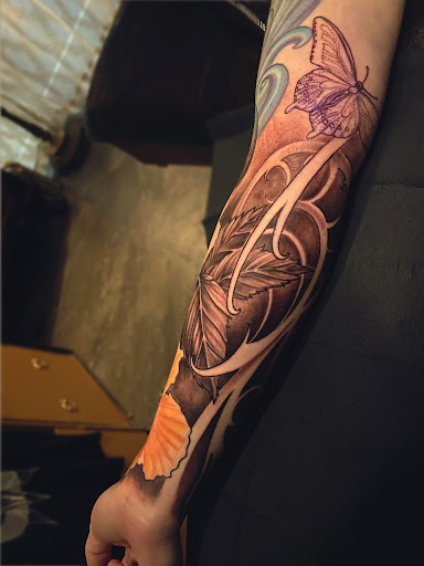 Explore kitty tattoo ideas, creative tattoo ideas in Hudson, available at The Bohemian Social Club