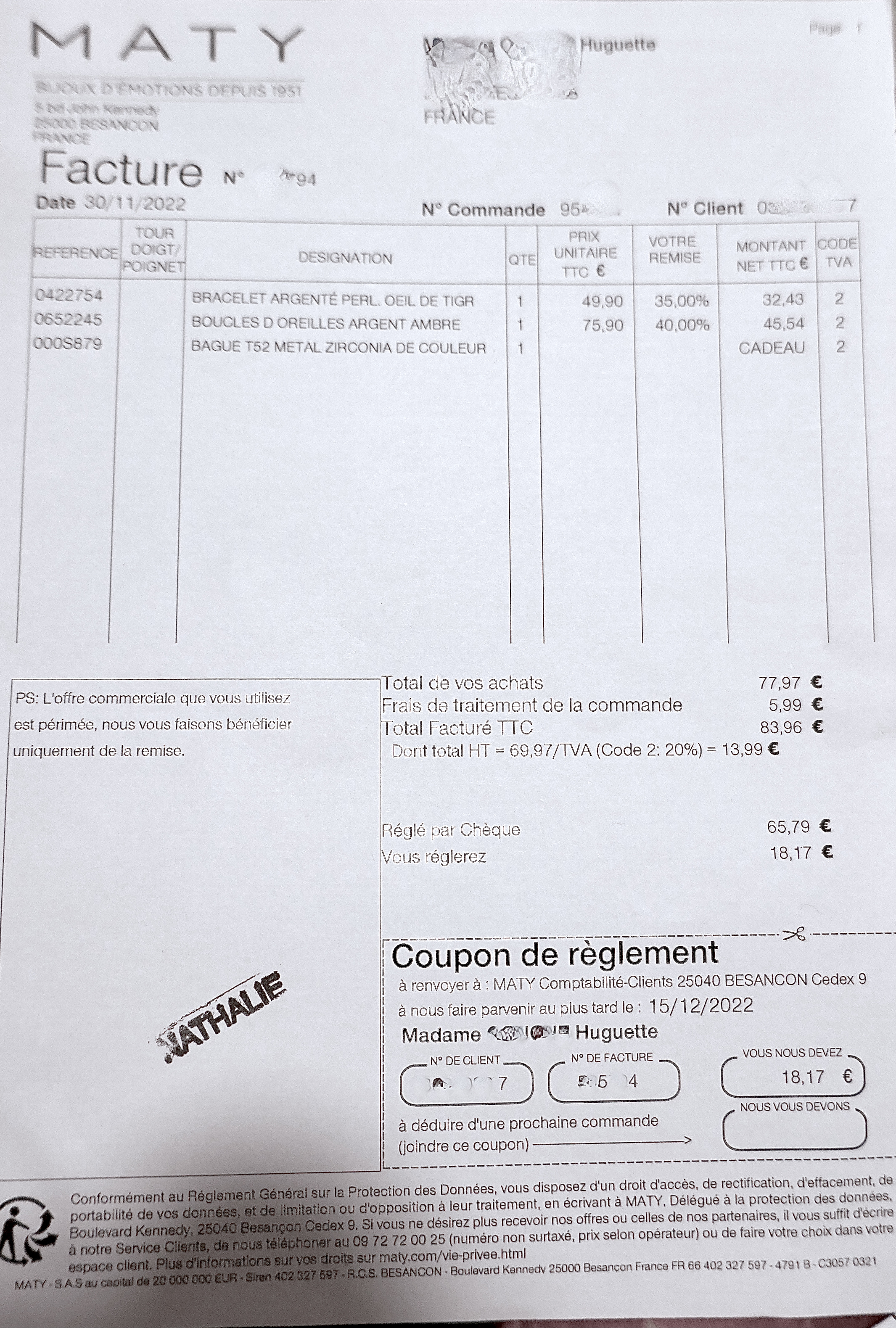 Photo n° 1 de l'avis de laurent.e fait le 24/01/2023 à 14:20