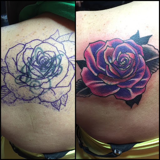 Explore jesus name tattoo ideas, creative tattoo ideas in Gadsden, available at Old School Ink Electric Tattooing