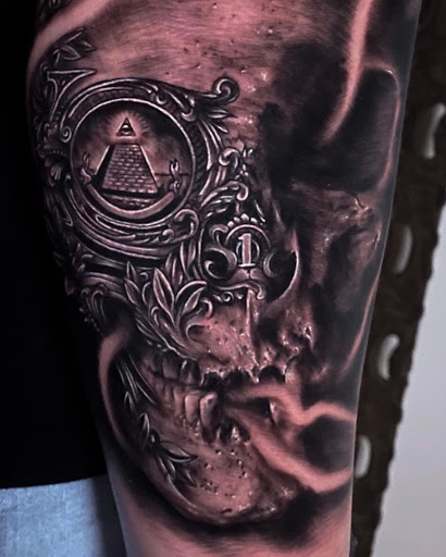 Explore brand tattoo ideas, creative tattoo ideas in North Berwick, available at Skull and Snake Tattoo Studio Art Gallery