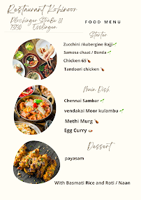 Menu / carte de Restaurant Kohinoor à Esslingen