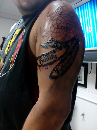 Explore native american indian tattoo ideas, creative tattoo ideas in Wallace, available at Dans Tattoo Shop