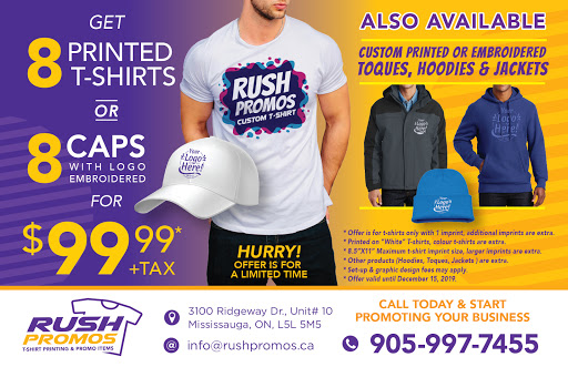 Rush Promos T-Shirt Printing & Promo Items