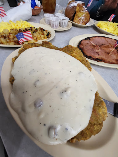Chicken fried steak! Huge!!!