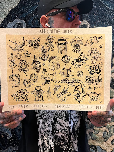 Explore back of the leg tattoo ideas, creative tattoo ideas in Dallas, available at Cedar Springs Tattoo & Piercing