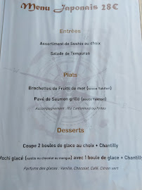 La Route des Épices à Rochefort menu