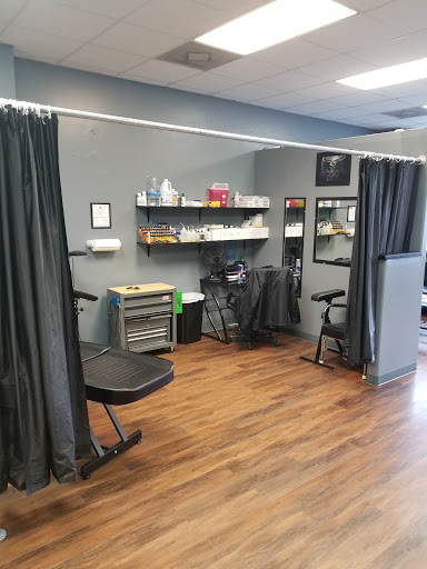 Explore space filler tattoo ideas, creative tattoo ideas in Muscle Shoals, available at Pure Addiction Tattoo Studio