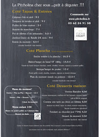 Menu / carte de La Pitcholina - Restaurant Saint Orens à Saint-Orens-de-Gameville