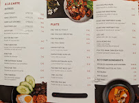 Menu du TATA THAI à Torcy