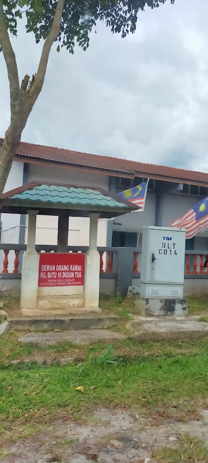 Dewan Orang Ramai Kampung Batu 16 Dusun Tua