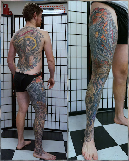 Explore clock tattoo idea, creative tattoo ideas in Augusta, available at Mr. Tattoo