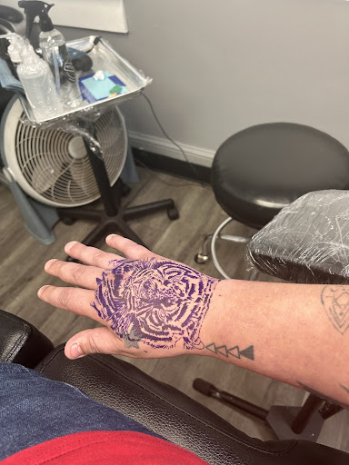 Explore puerto rico map tattoo ideas, creative tattoo ideas in Charlotte, available at Black Cloud Tattoo & Piercing