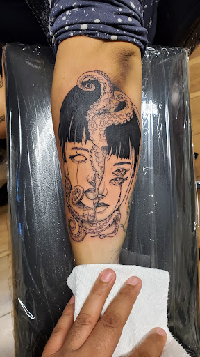 Explore batman and joker tattoo ideas, creative tattoo ideas in Fresno, available at Happy Client Tattoo