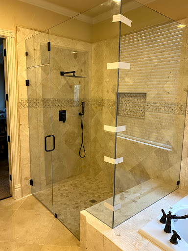 Modern Shower Glass and Mirror
