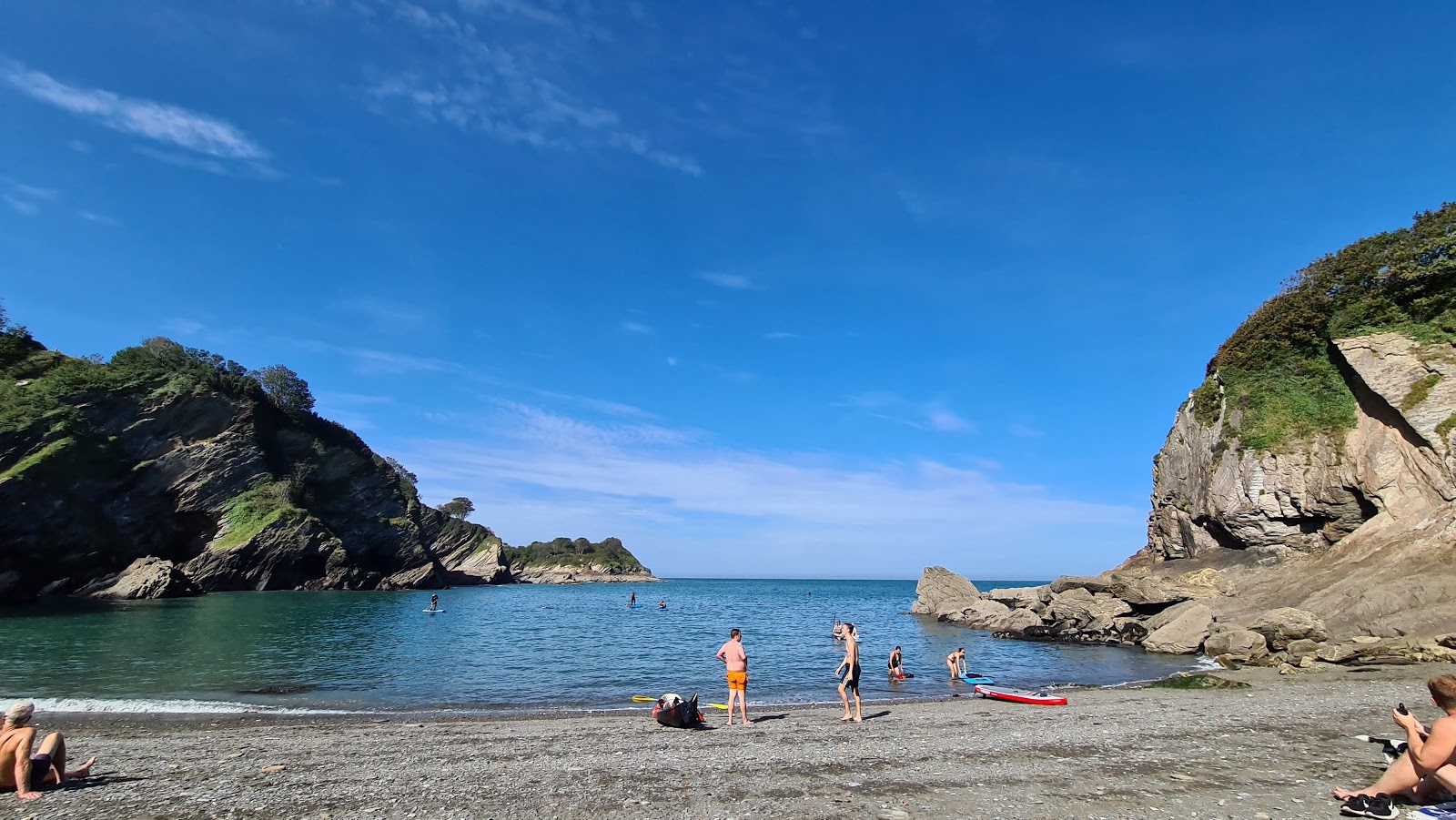 Foto av Broadsands beach med flera rymliga vikar