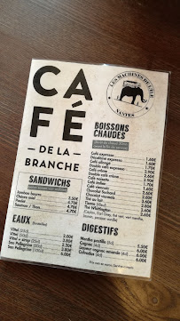 Café de la branche à Nantes menu