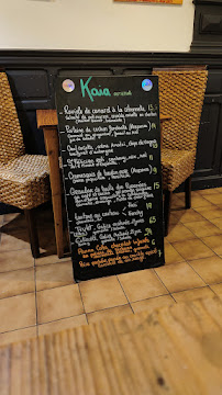 Menu / carte de KAIA OSTATUA à Saint-Jean-de-Luz