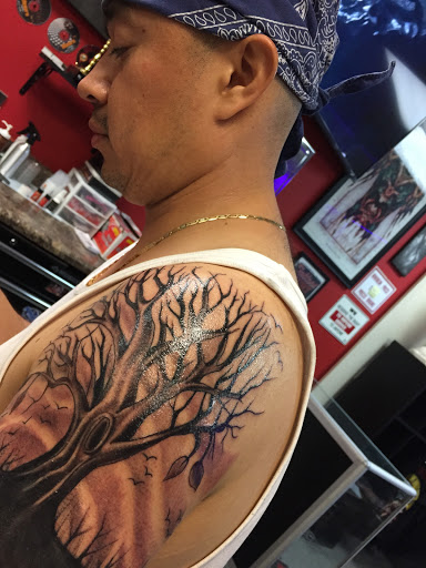 Explore chest tattoo ideas for females, creative tattoo ideas in Garden Grove, available at Dr. Tattoo Studio