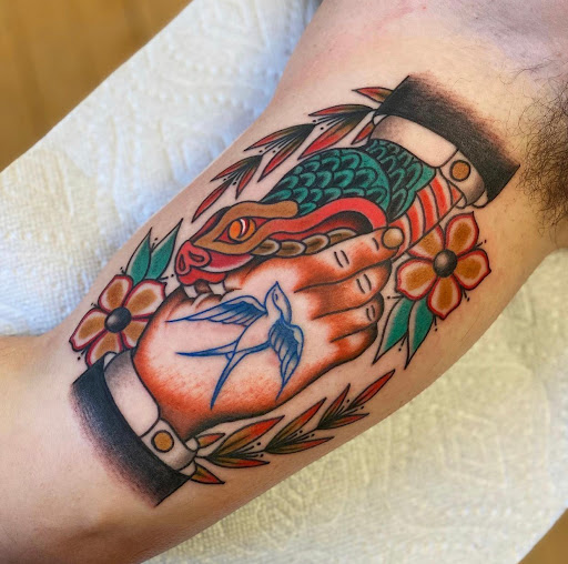 Explore arm and chest tattoo ideas, creative tattoo ideas in Wakefield, available at Wakefield Tattoo