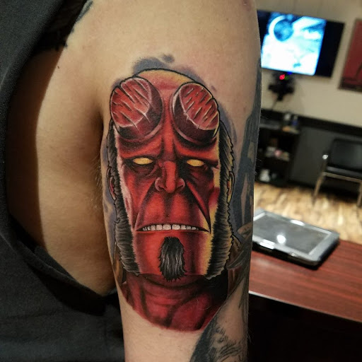 Explore moms name tattoo ideas for men, creative tattoo ideas in Bloomsburg, available at Keystone Villains