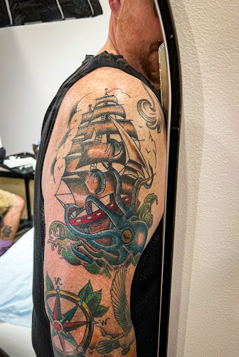 Explore ides of march tattoo, creative tattoo ideas in Midland, available at Two Pines Tattoo