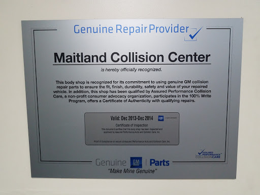 Auto Body Shop «Maitland Body Shop», reviews and photos, 1970 FL-436, Winter Park, FL 32792, USA