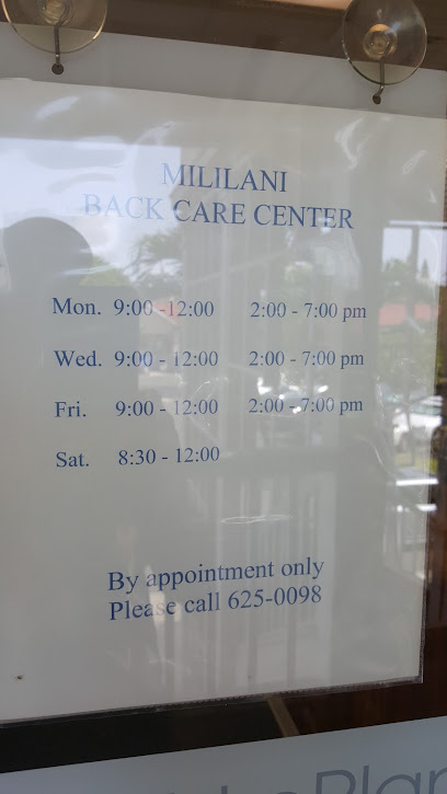 Mililani Back Care Center - Chiropractor in Mililani Hawaii