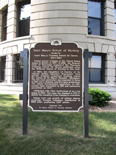 Wisconsin State Historical Marker #186: St. Mary's School Of Nursing