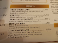 Restaurant vietnamien Le Petit Hanoï à Rennes - menu / carte