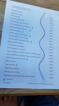 Menu du Berggasthof Egger à Schenna