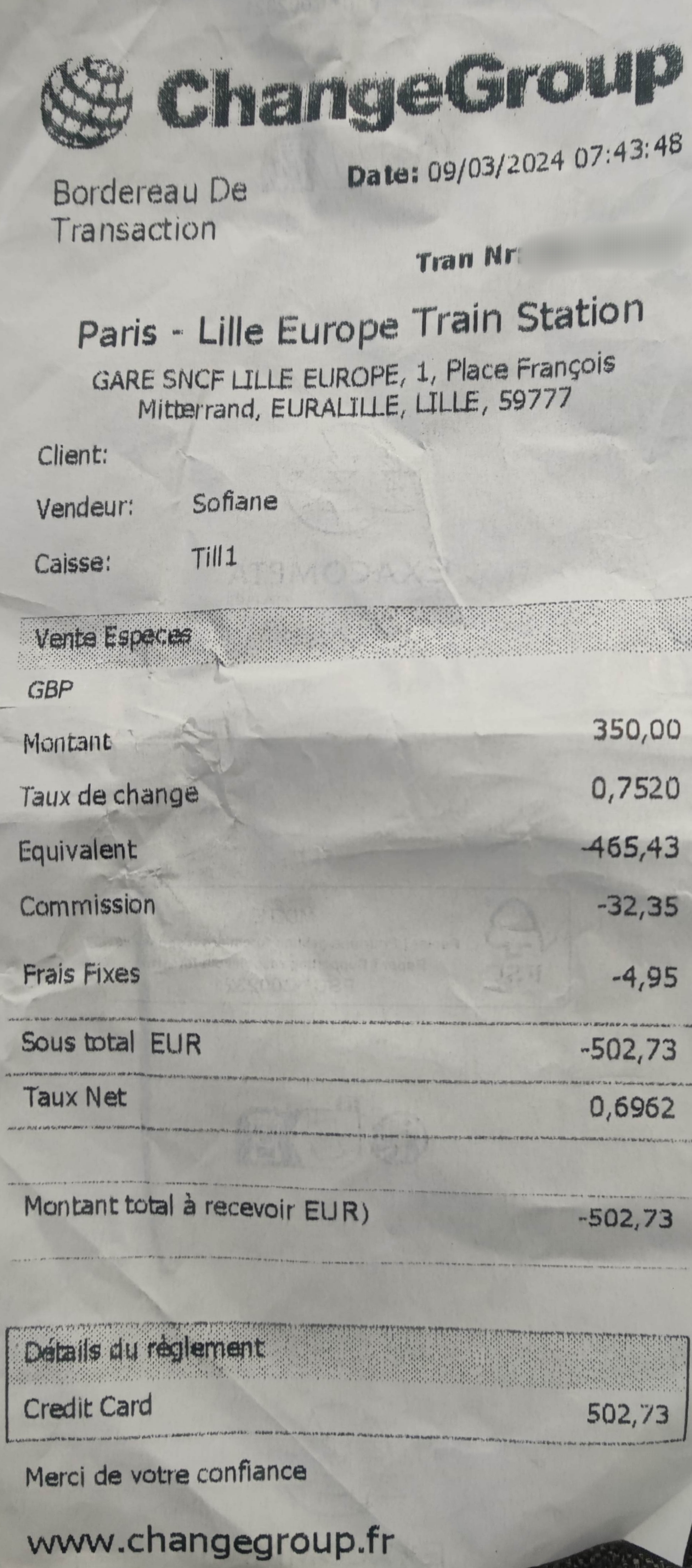 Photo n° 1 de l'avis de Nicolas.a fait le 10/03/2024 à 17:23