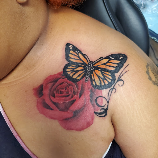 Explore greek tattoo sleeve ideas, creative tattoo ideas in Tupelo, available at Primal Ink Tattoo Studio