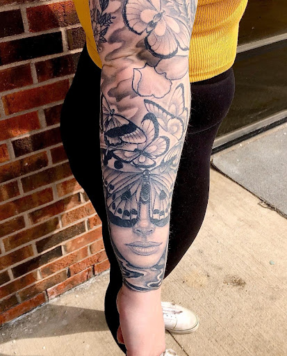 Explore tattoo ideas back of neck, creative tattoo ideas in Stevens Point, available at Black Rabbit Tattooing