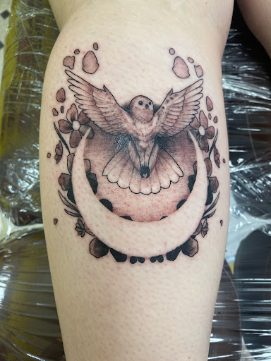 Explore shield tattoo ideas, creative tattoo ideas in Salem, available at Azappa Tattoo and Piercing