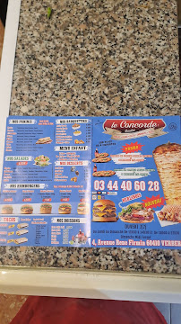 Restaurant turc Le Concorde Kebab Pizzeria Verberie à Verberie - menu / carte