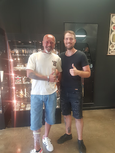 Explore chest tattoo lettering ideas, creative tattoo ideas in Cape Coral, available at Raabery Ink Society