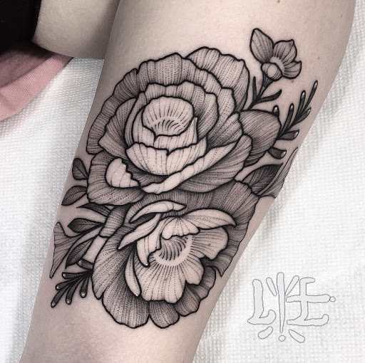 Find top of shoulder tattoo ideas for your next unique tattoo in South Lake Tahoe at Lake Monster Tattoo