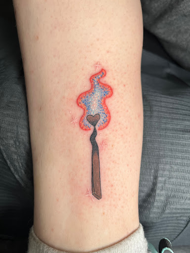 Explore gangster sleeve tattoo ideas, creative tattoo ideas in Northern Cambria, available at Chey Kline Tattoos LLC