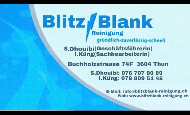 Rezensionen über BlitzBlank Reinigung GmbH Thun in Siders - Hausreinigungsdienst