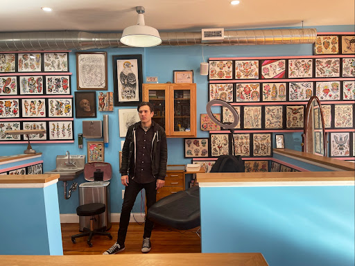 Explore round tattoo ideas, creative tattoo ideas in Islip, available at Blue Honeymoon Tattoo