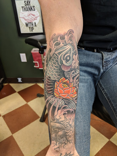 Explore stitch tattoo ideas for ladies, creative tattoo ideas in Erie, available at Wayward Tattoo Studio