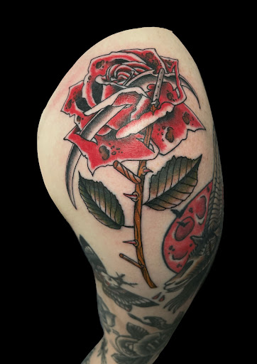 Explore female sleeve tattoo ideas, creative tattoo ideas in Mount Clemens, available at Hand & Heart Tattoo