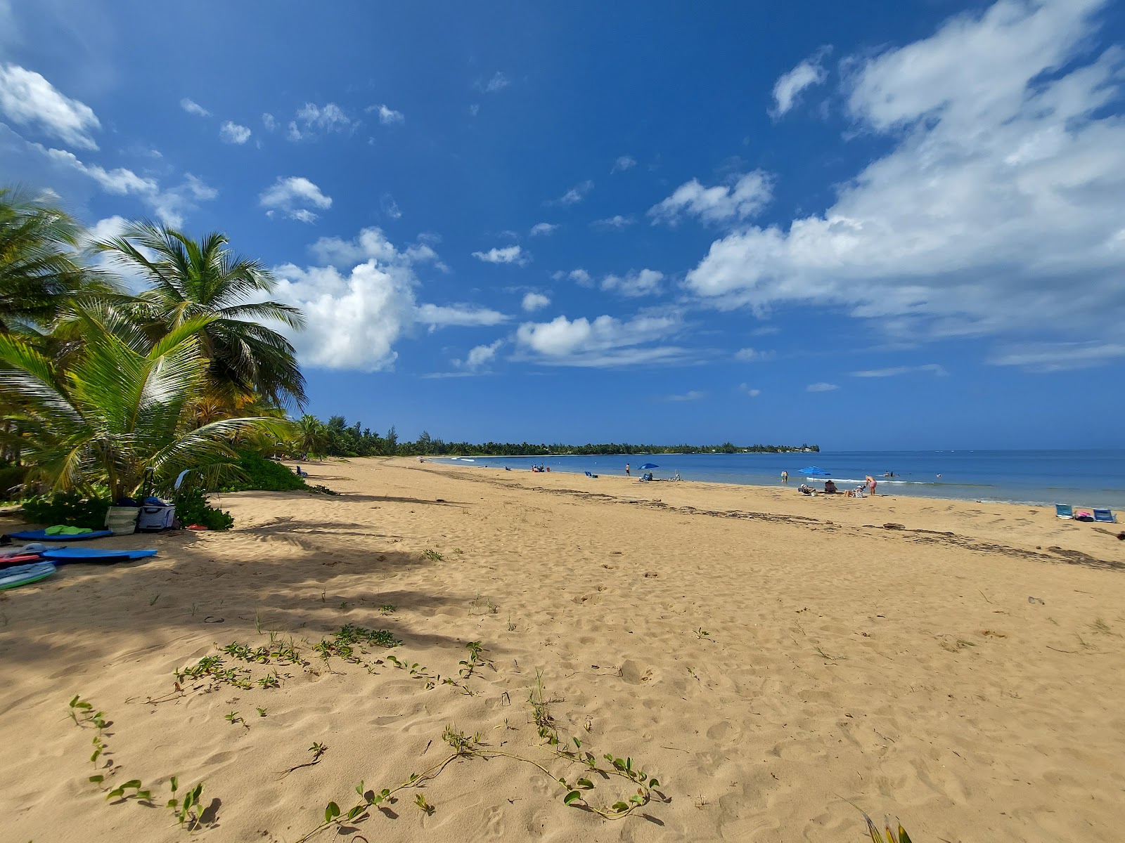 Photo de Playa las Picuas avec sable lumineux de surface