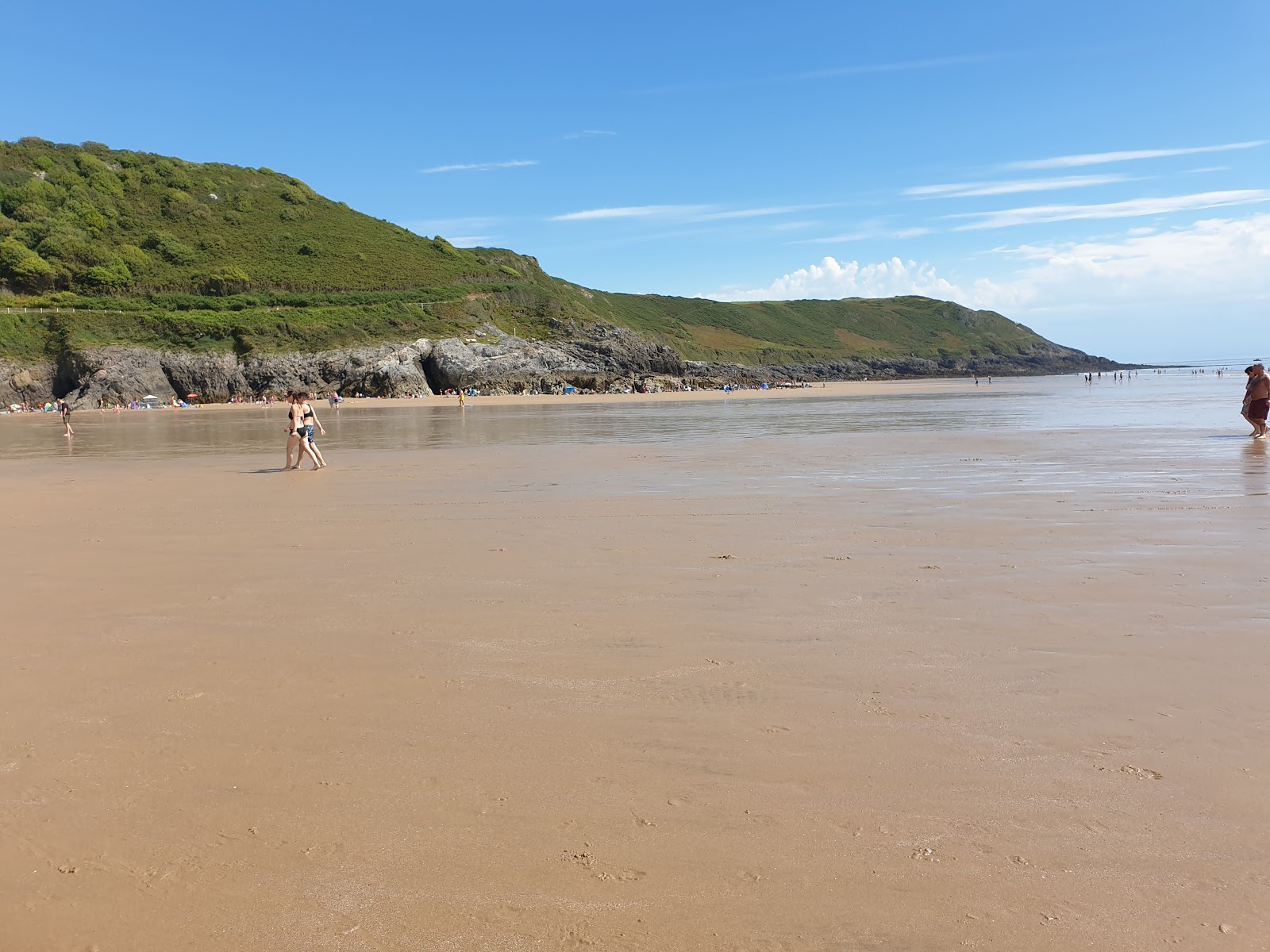 Foto af Caswell Bay beach faciliteter område