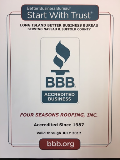 Roofing Contractor «Four Seasons Roofing Inc», reviews and photos, 90 Florida St, Farmingdale, NY 11735, USA